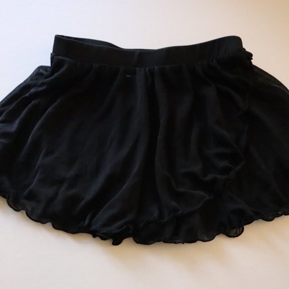 Danskin Now Black Sheer Ballet Skirt Girls Small 6/6x - Picture 1 of 3